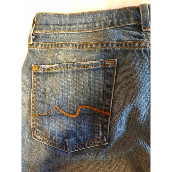 Jeans 7 For All Mankind Bootcut Denim  New York Size 29 Style U075080U - Picture 9 of 11